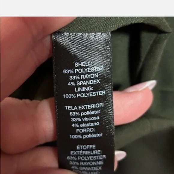 White House Black Market Olive Military Jacket - Picture 6 of 8